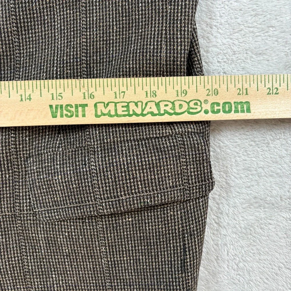 Vintage Bill Blass Brown‎ Tweed Sports Coat Mens 100% Silk Single Breasted